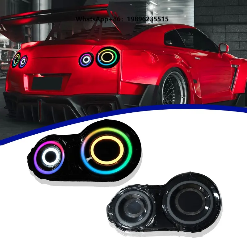 HOSI LED Taillights Assembly Turn Signal Brake Light for GTR R35 2008-2019 Rear Lamp Tail Light