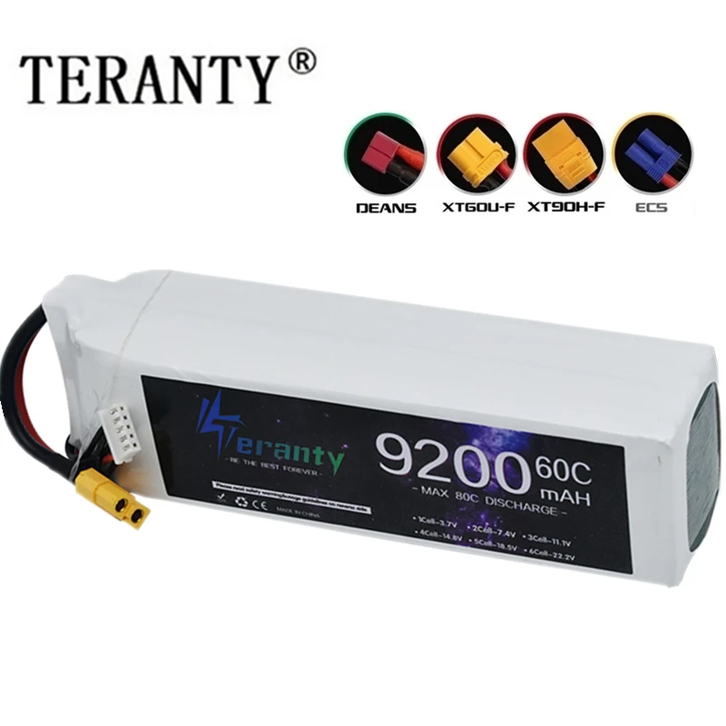 

4S Battery 14.8V 9200mAh LIPO Battery 60C For Drone RC FPV Helicopter Quadcopter Racing Parts 4S Rechargeable Batteries