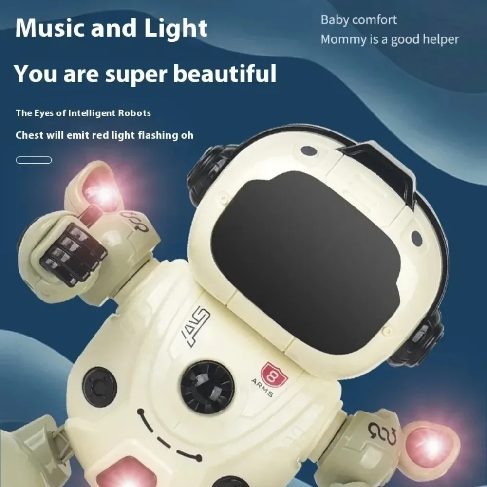 Robot de baile interactivo: juguete eléctrico para niños con música, movimiento oscilante y luces LED multicolores
