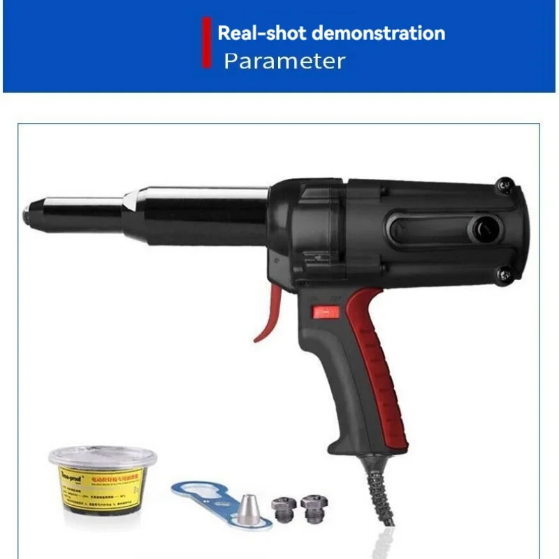 TAC700A Upgraded Electric Blind Rivet Gun, Core‑Pull Riveting Tool with Standard 4.0‑6.4mm Working Range