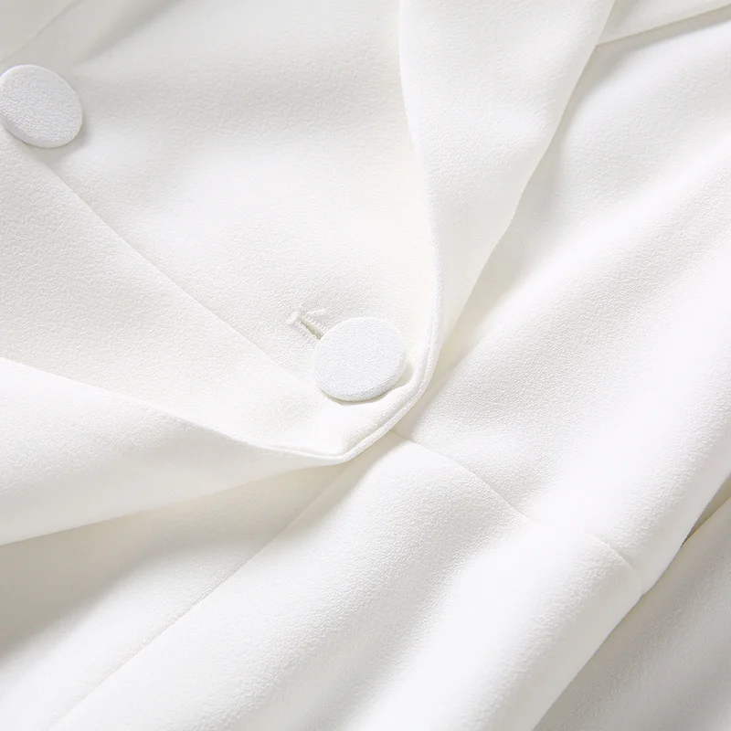 New Fashion Women White Blazer Coat Dress Kate Middleton Princess Elegant Long Sleeve Royal Autumn Outwearing For Ladies view 5