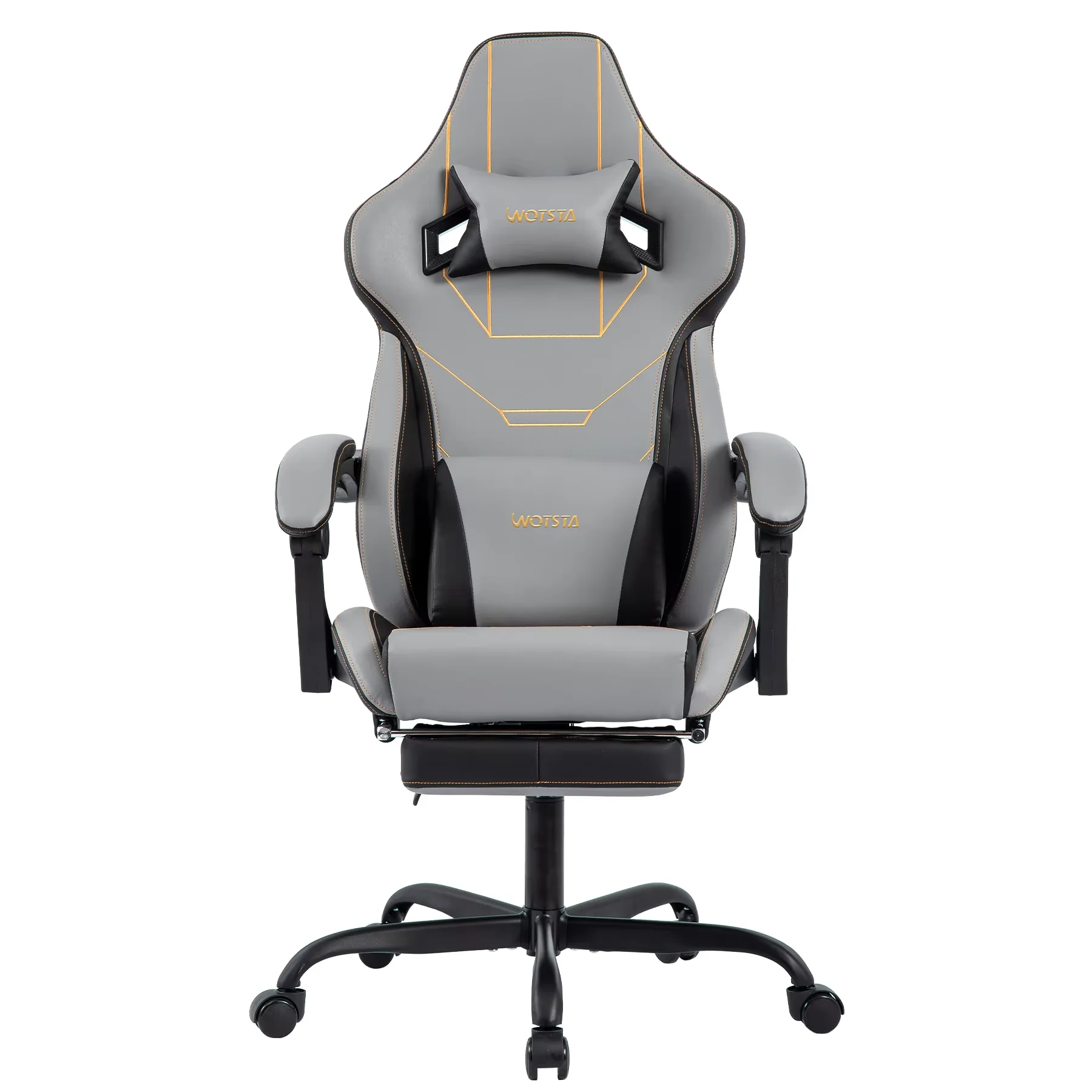 Silla de Juego Ergonómica con Reposacabezas y Soporte Lumbar, Silla Giratoria de Oficina para Computadora y Sala de Estar