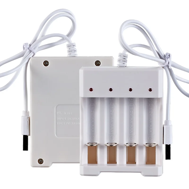 Battery Charger USB Plug Fast Charging Smart Charge Station For Nimh Nicd AAA/AA Rechargeable Battery Portable Chargers