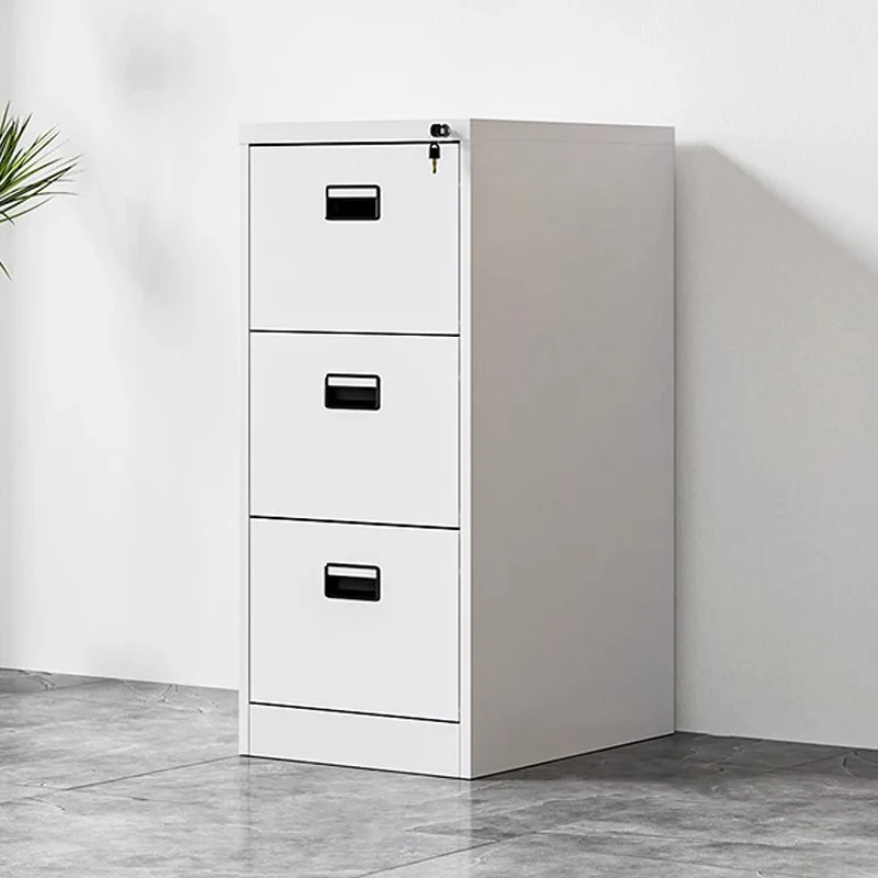 Steel Vertical File Cabinet with 3 Drawers Printer Stand for A4 Letter Size for Home Office Outdoor School Workshop