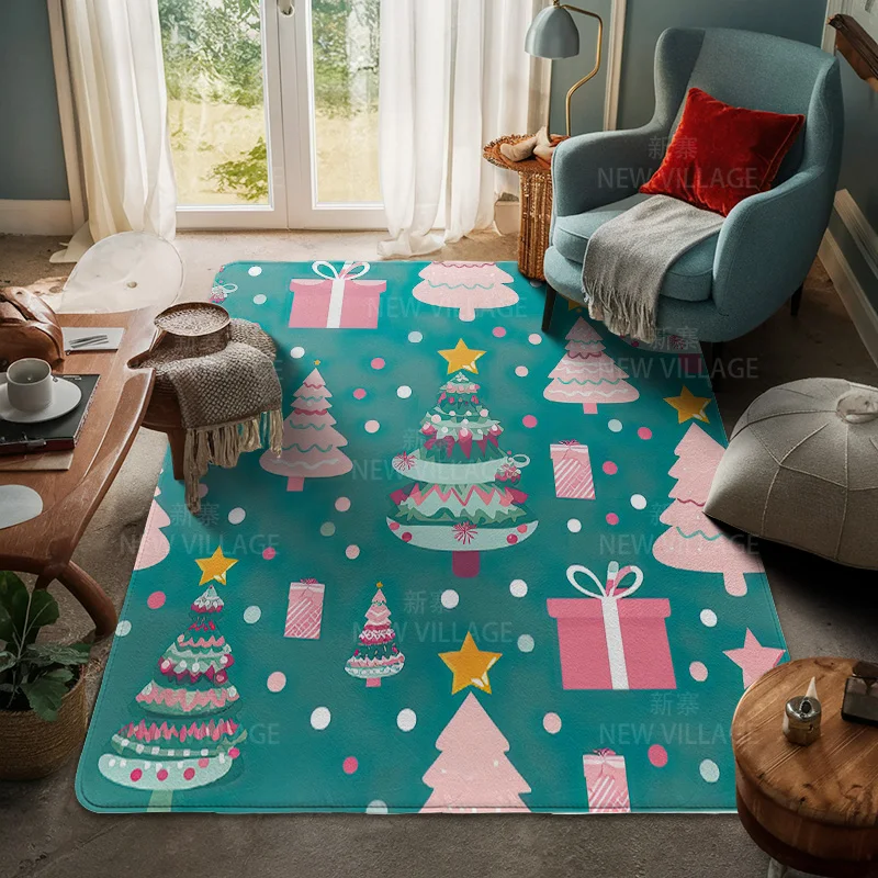 House entrance carpet Home door mat Living Room Bath Foot bathroom non-slip water absorption rugs bath Merry Christmas winter