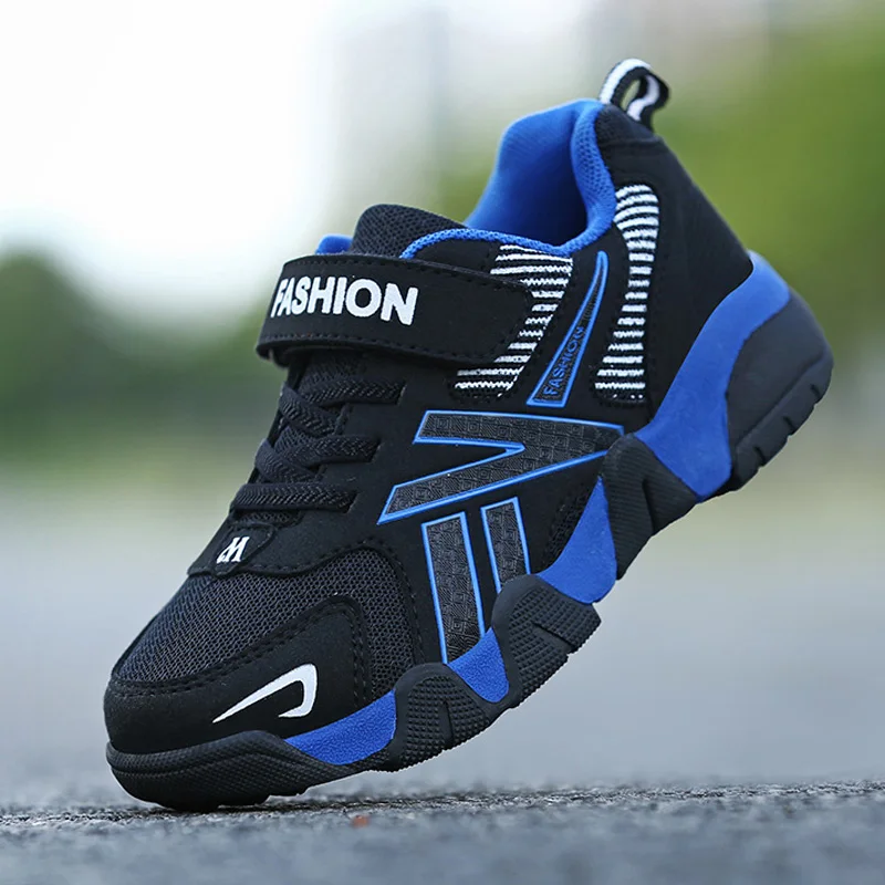 

Детские кроссовки для мальчиков, легкие спортивные теннисные туфли, модные детские школьные баскетбольные кроссовки с дышащей сеткой, нескользящие