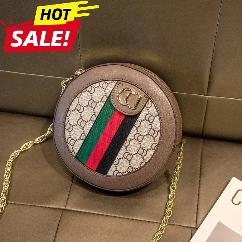 

Women's retro small round bag, multifunctional round mini bag, chain round cake bag, crossbody bag, shoulder bag