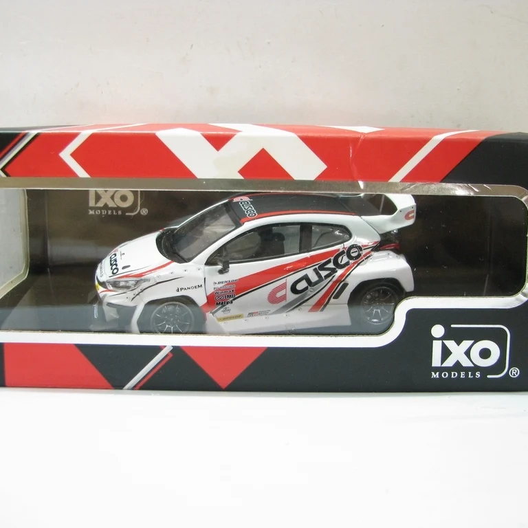 

Diecast 1:43 Scale IXO Toyota Pand GR YARIS Cusco Alloy Car Model Collectible Toy Gift Souvenir Display Ornament