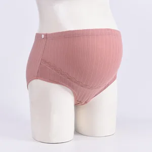 Weiche Baumwollhöche für schwangere Frauen, hohe Taille, einstellbar, nahtloser Bauch, Unterwäsche für Schwangerschaft, Unterwäsche, Plus Größe 6 Hauptverkäufe Cueca Baumwolle schwanger - №6