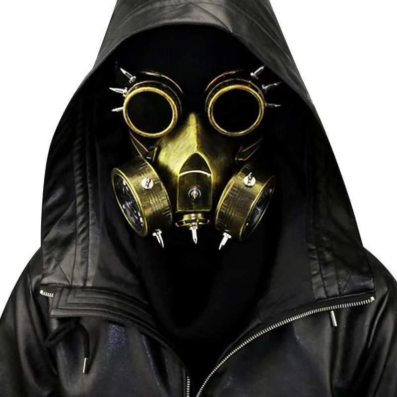 Steampunk Glasses Gas Masks Goggles Cosplay Bar Props Gothic Anti-Fog Haze Men and Women Mask