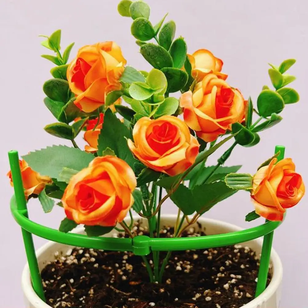 Tomato Cages Trellis Plastic Column Vine Plant Bracket Potted Flower Plant Support Pile Stackable Tomato Tower Plant Cage view 3