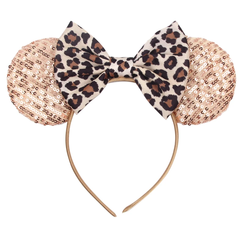 2024 Chic Leopard Mouse Ears Headband Girls Cosplay Trendy 5\