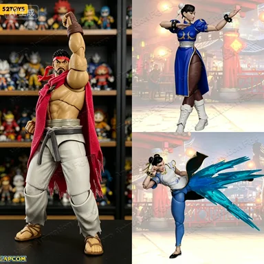 

Presale 52toys Lightning Dance Articulated Figure Street Fighter 6 Chun-Li Ryu Collectible Decoration Ornament Model Toy Gifts