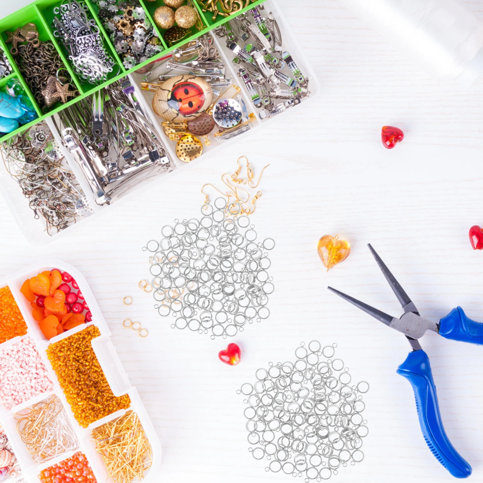 

100 шт., бусины из нержавеющей стали, прочная колонна, сделай сам, бусины-разделители для изготовления ювелирных изделий, очаровательные вешалки для браслетов, ожерелий