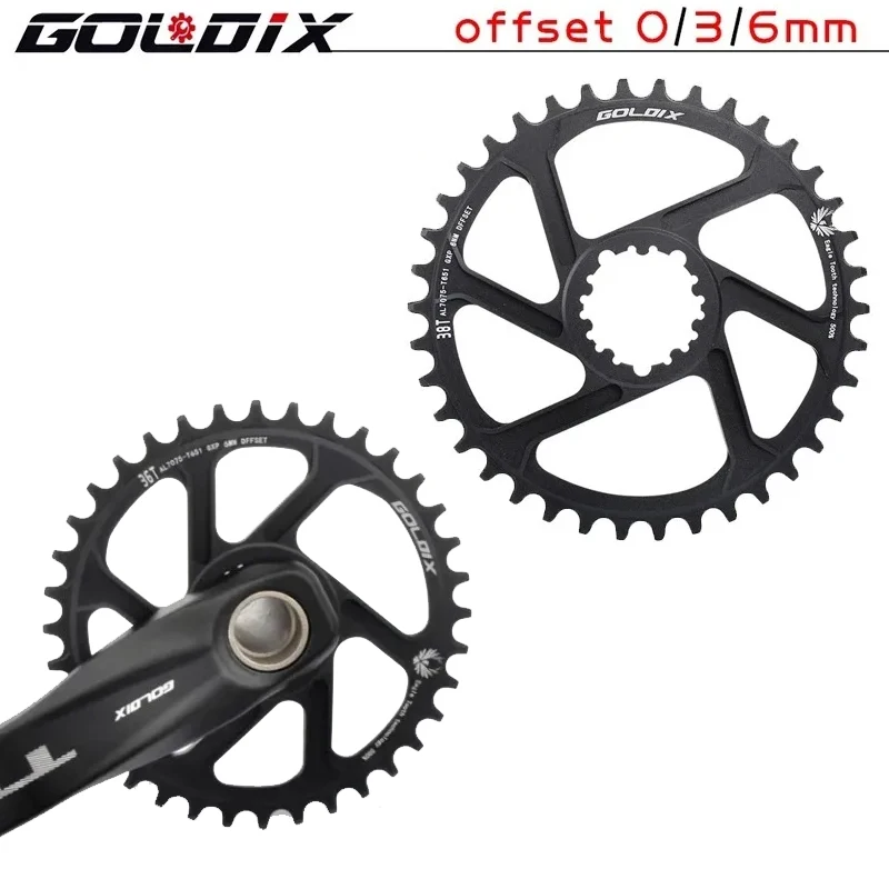 

GOLDIX Bicycle Chain Wheel 30T/32T/34T/36T/38T Mountain Road Bicycle Circular Chain Wheel NX XX XO 11/12S Bicycle Accessories