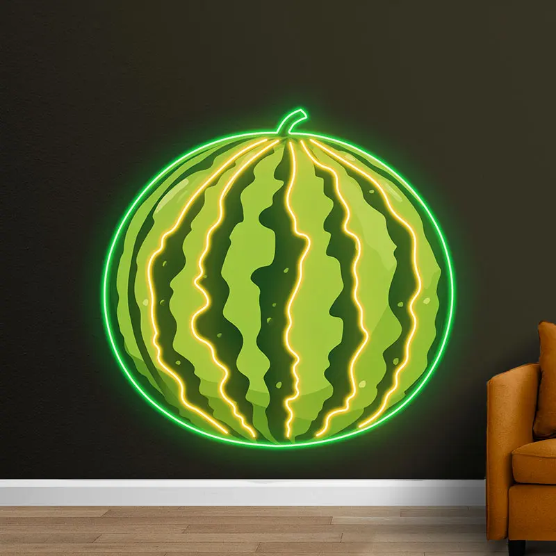 Watermelon Neon LED Light, Vibrant Fruit Neon Sign for Home, Bar, Party Decoration, Summer Vibes Wall Light, Perfect Gift Ideas