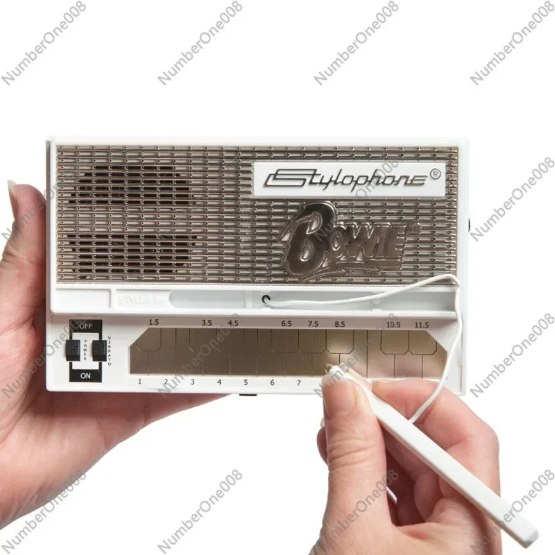 Stylophone portable pocket electronic instrument synthesizer mini keyboard piano arrangement music production equipment