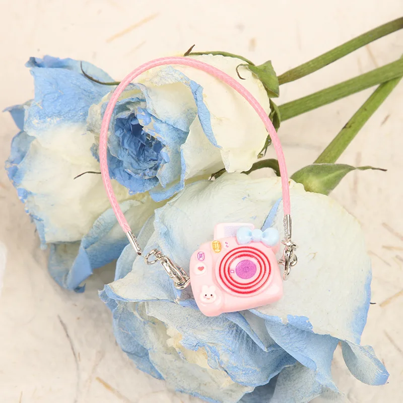 

Mini DIY Camera Dress Up Plush Toy for 17cm Labubu Doll Accessories Dollhouse Hanging Neck Accessories Dollhouse Pendant
