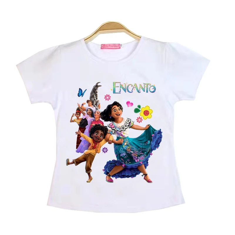 

Girl T-Shirts Encanto Mirabel Kids Clothes100％Cotton T Shirts for Children Cartoons Fashion Anime Tops Outfits Tee Shirt3-9Y