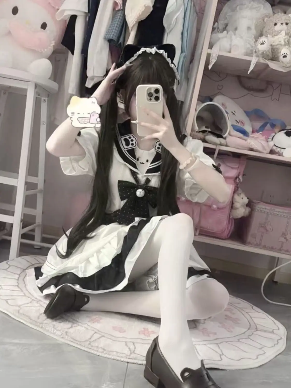 秋の和菓子ロリータエレガントミニドレス女性 Y2k プリンセスかわいいリボンデザインドレス女性シックな韓国人気の服