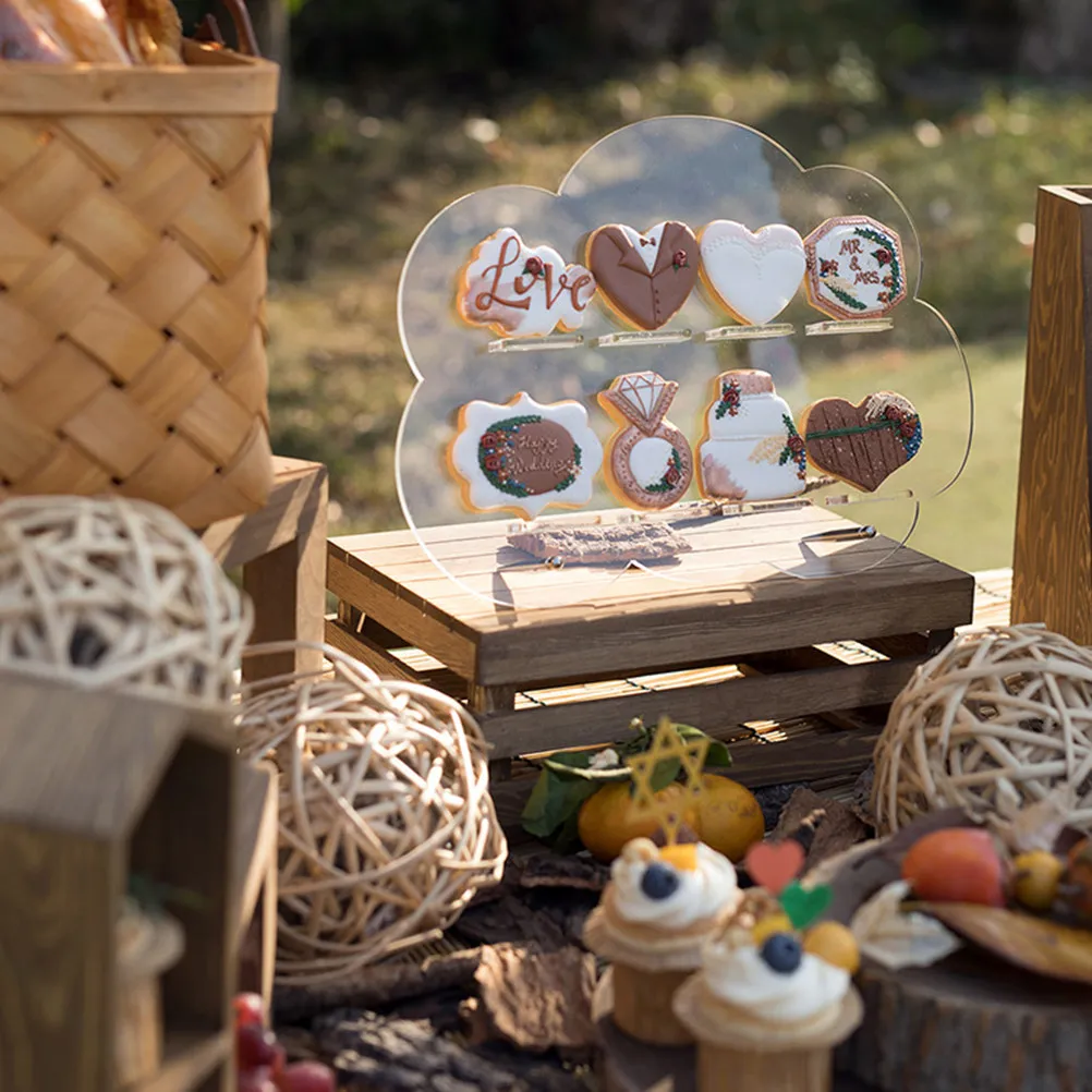 

Acrylic Cake Display Stand Dessert Rack Pastry Shelf Biscuits Holder Shelves Elegant Unique Stable Structure Design Long Life