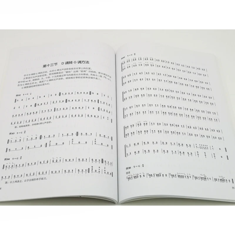 Teenagers Learning Guzheng Music Playing Book Tutorial