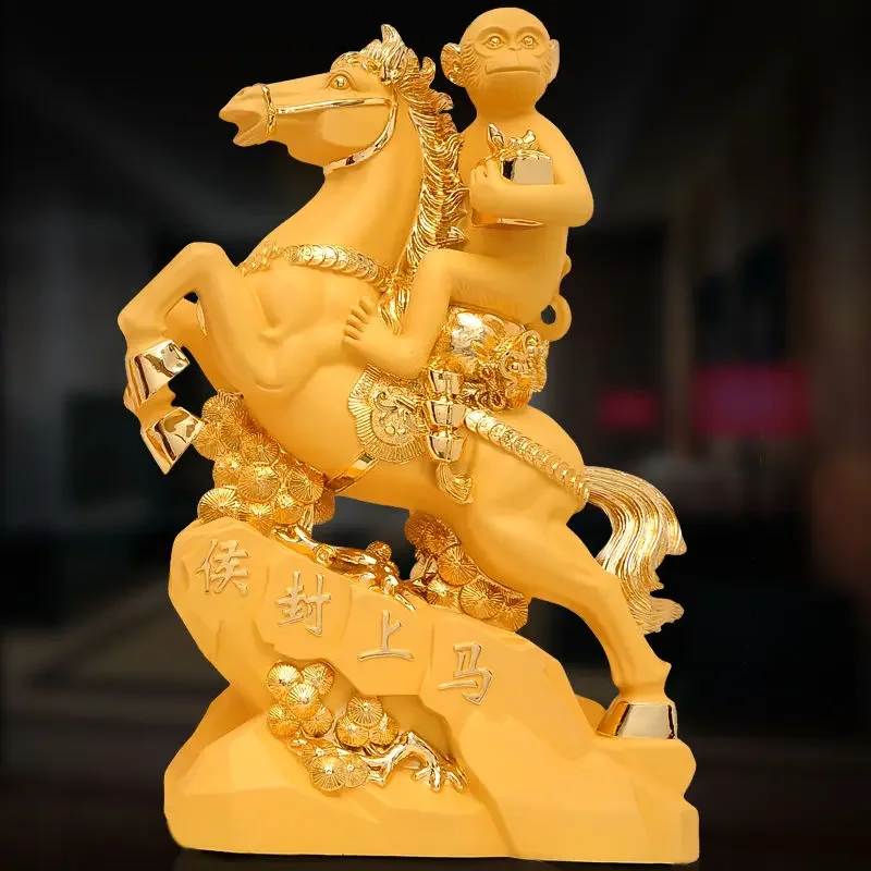 Horse Ornament Monkey  Immediately Marquis Home Furnishing Living Room TV Cabinet Decoration Office Crafts Gifts