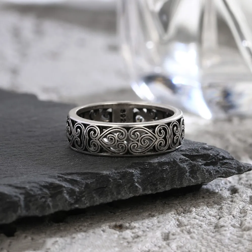 Luxury 925 Silver Rings Men\'s Women\'s Couple Rings Fashion Jewelry Party Birthday Gifts