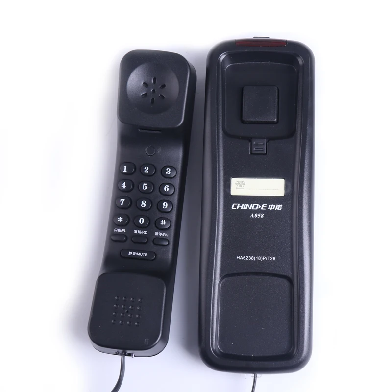 Hotel Hot Sale Small Landline Telephone Slim Telephone Wall Mounted Phone Corded Phone Set for Home Office