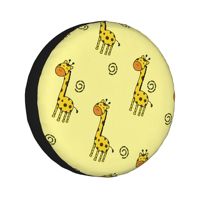 cute giraffes  14''-17''Car  Wheel Tire Cover Spare Covers Case Bag Soft Protector Pouch Waterproof Car Tyre Protector