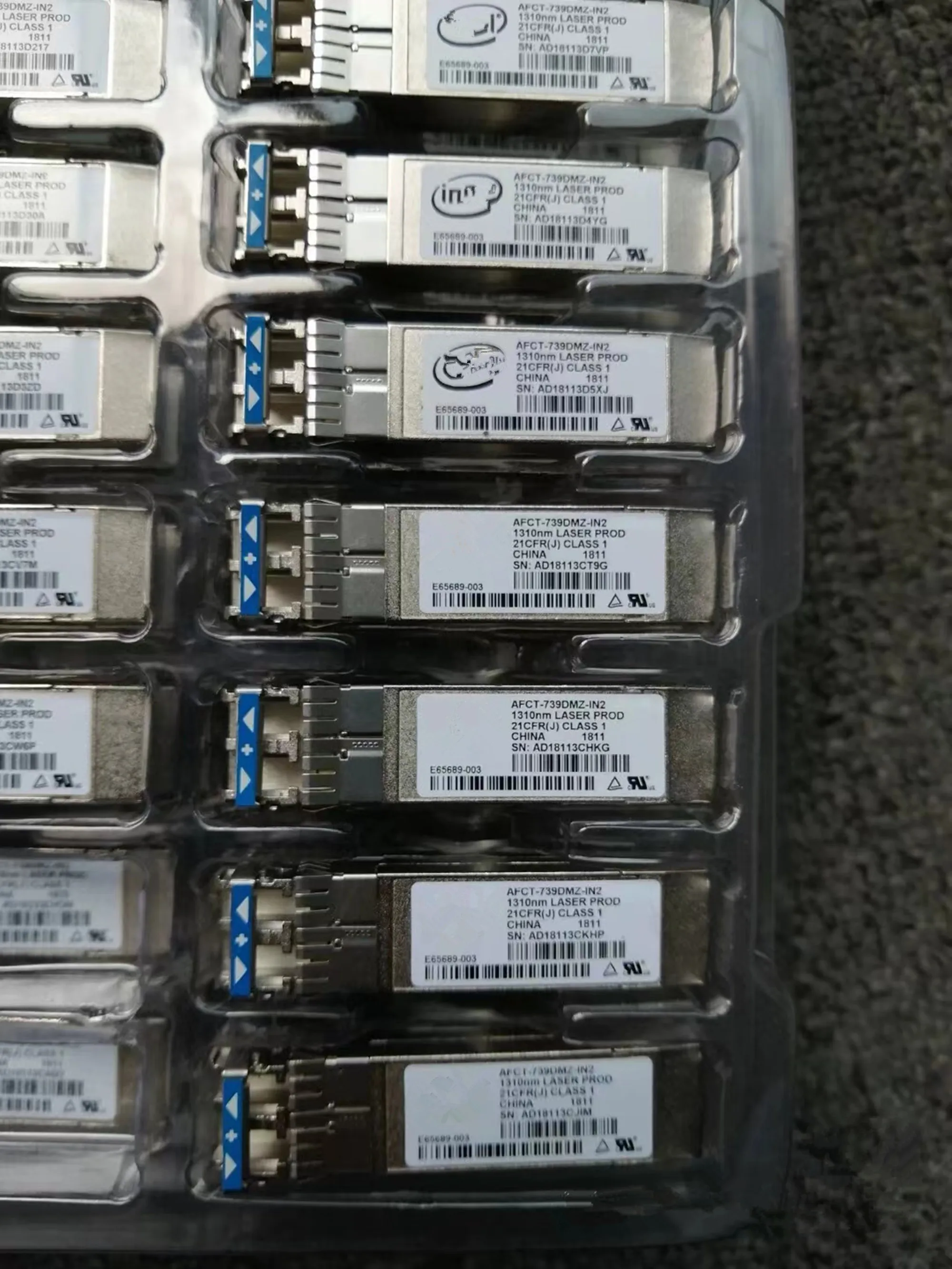 IN-TEL AFCT-739DMZ-IN2 Optical Fiber Module 10G 10KM SFP 1310NM 10GB Single Module Transceiver Fibre Channel Module