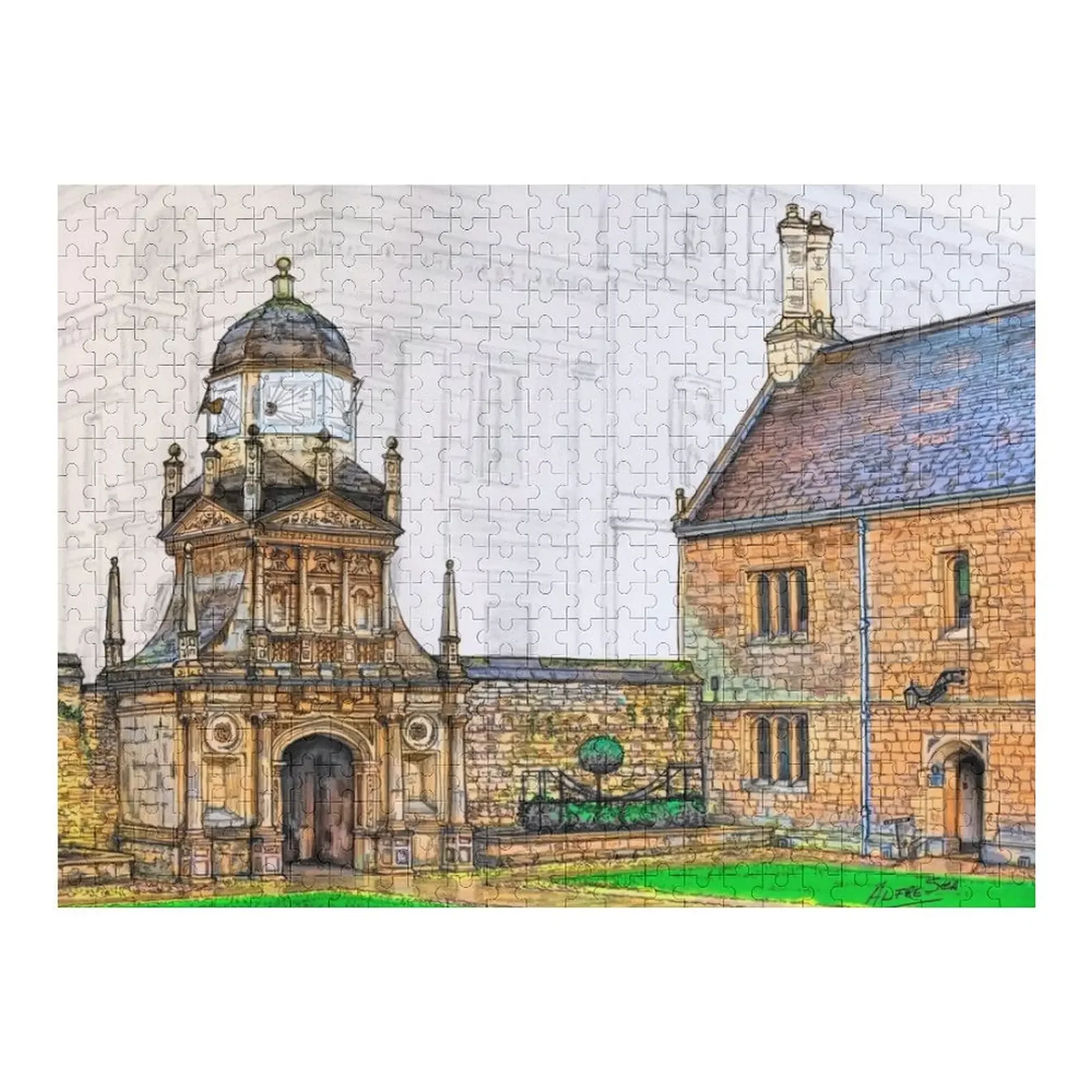 

Gonville & Caius College, Cambridge Jigsaw Puzzle Wooden Jigsaws For Adults Custom Wooden Gift Scale Motors Puzzle