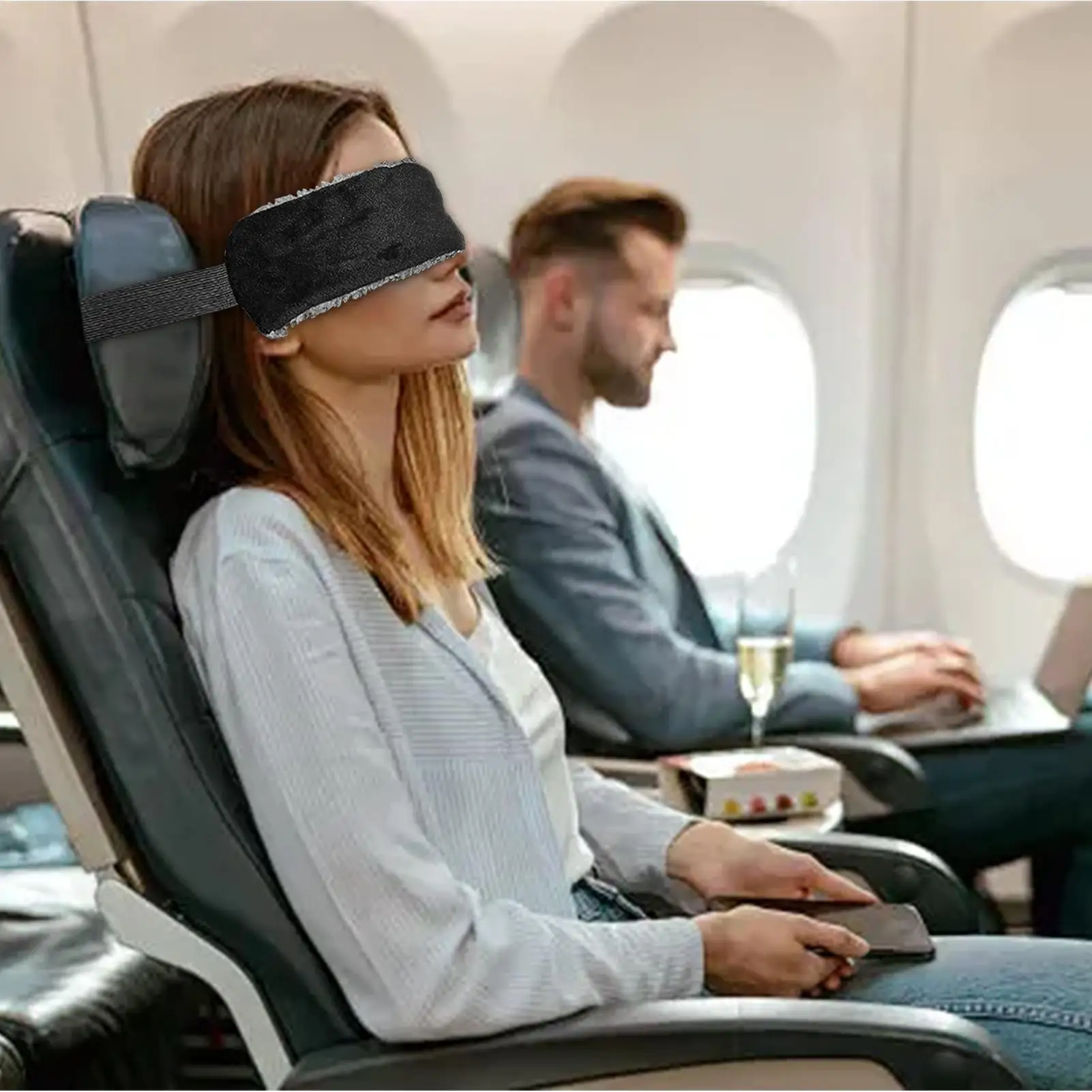 Travel Head Strap Adjustable Head Holder for Airplane Adjustable Buckle Neck Support Stable Pillow Holder for Travelers Sleeper