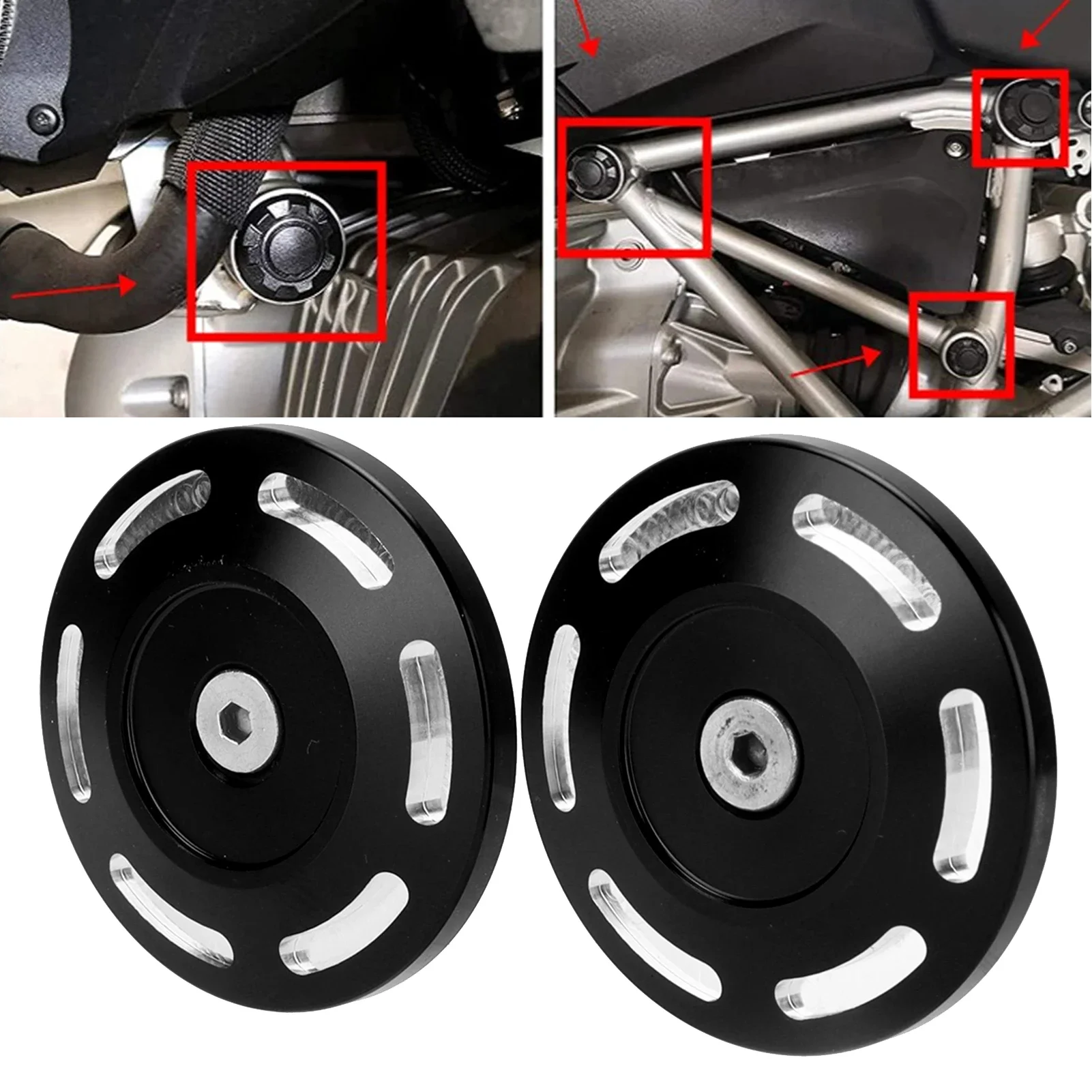 

1 пара отверстий для рамы мотоцикла, сменная крышка из алюминиевого сплава для BMW S1000XR 2015-2020