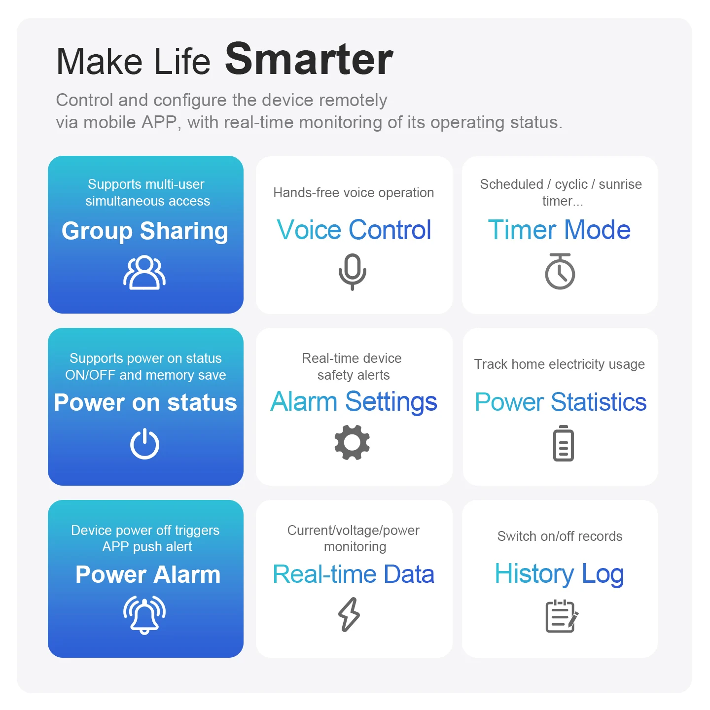 Tuya Smart Circuit Breaker 1P 63A DIN Rail Remote Control Intelligent Switch Timer MCB Metering Intelligent Home Smart Life