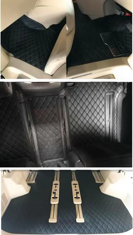 

Полный комплект автомобильных ковриков на заказ + коврик в багажник для Toyota Vellfire с правым рулем, 7-8 мест, 2014-2008 гг., водонепроницаемые, прочные ковры.