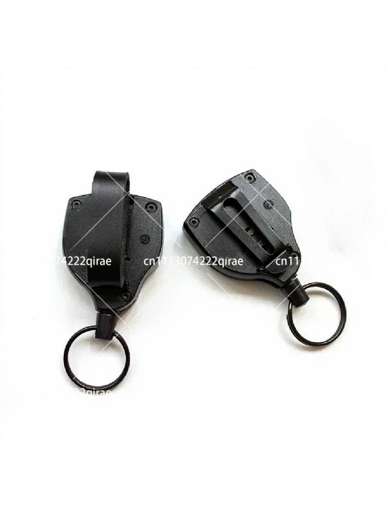 120cm Stretching Retractable Drawstring Anti-Loss Ring for Keys ID Badge Phone with 360 Degree Rotating Carabiner