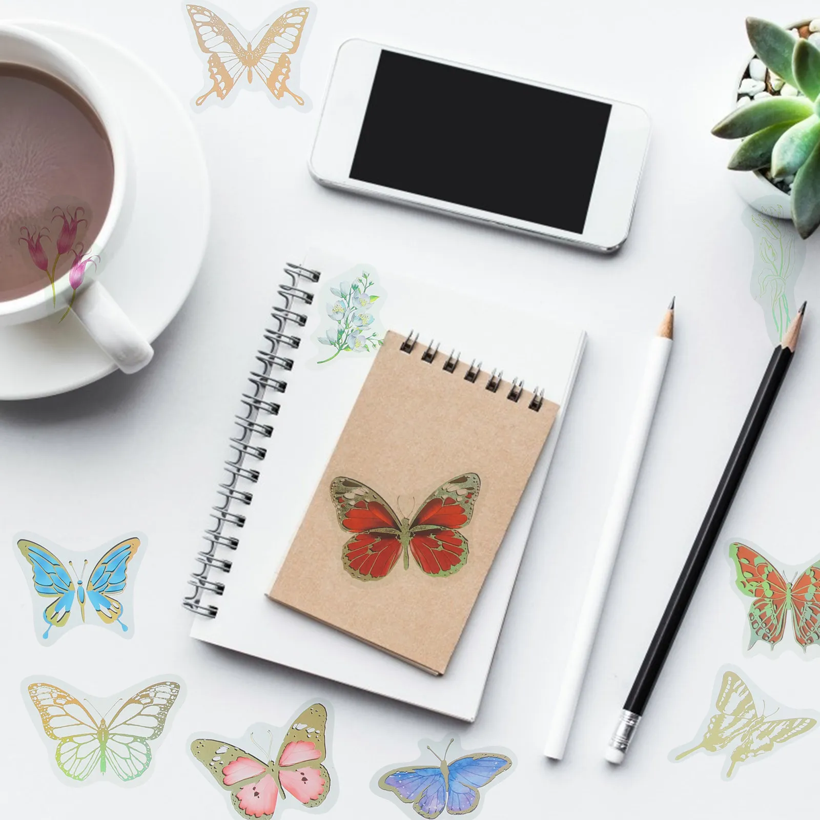 60 Pcs Journal Stickers for Journaling Artistic DIY Journals Diary Decorative Decals Cool