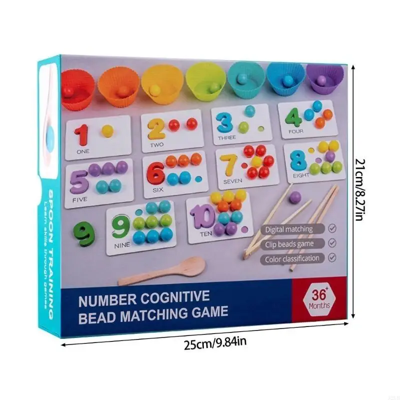 Educatieve kleur en nummer matching game wiskunde tellen speelgoed voor kinderen wiskundige concept learning classificatie a2ub