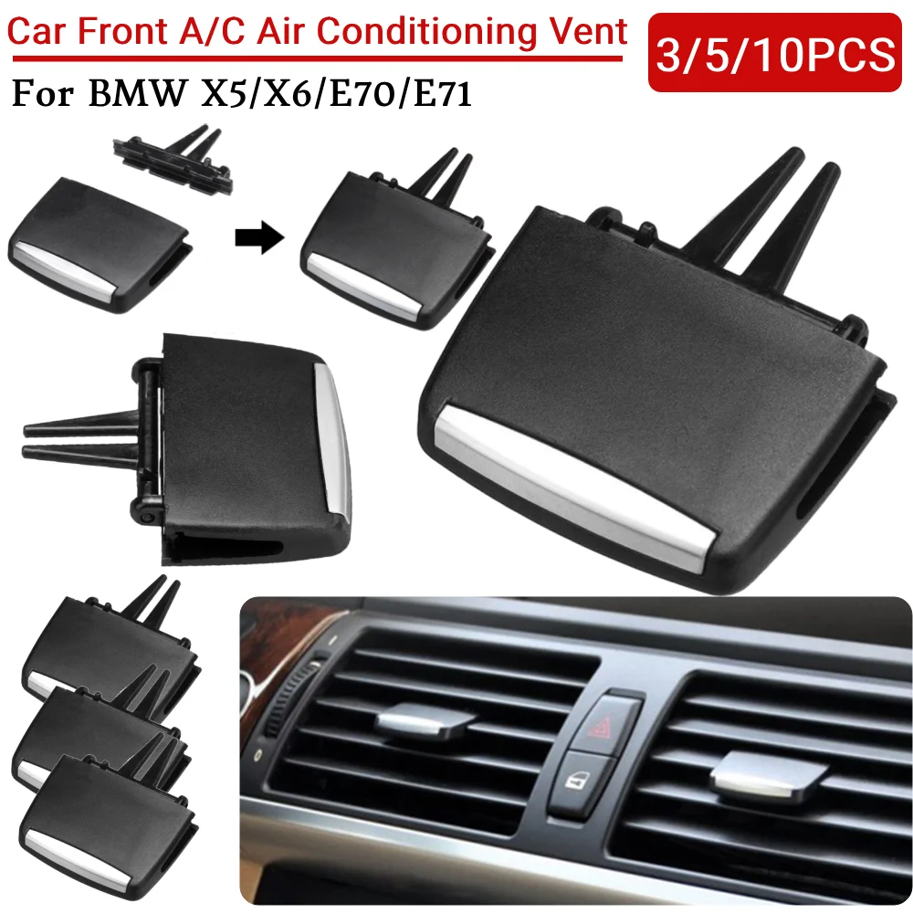 

Car Air Conditioning Vent Outlet Tab Clip Car Front A/C Air Conditioning Vent Outlet Tab Clip Repair Kit for BMW E70/E71