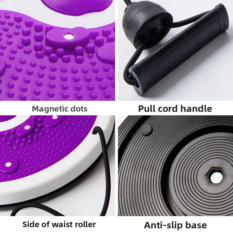 Picture 4: Fitness Waist Twisting Disk Home Exercise Equipment Dance Machine Pull Rope Abdominal Trimmer Rotating Twist Trainer
