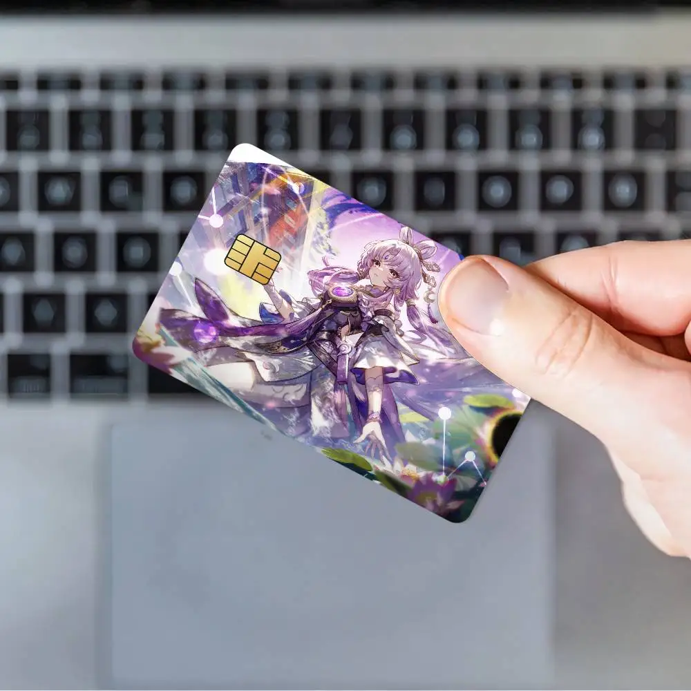 Honkai Star Rail Cool Fu Xuan Game Credit Card Skin Stickers for Bank Card Bus Metro Card Sticker Waterproof