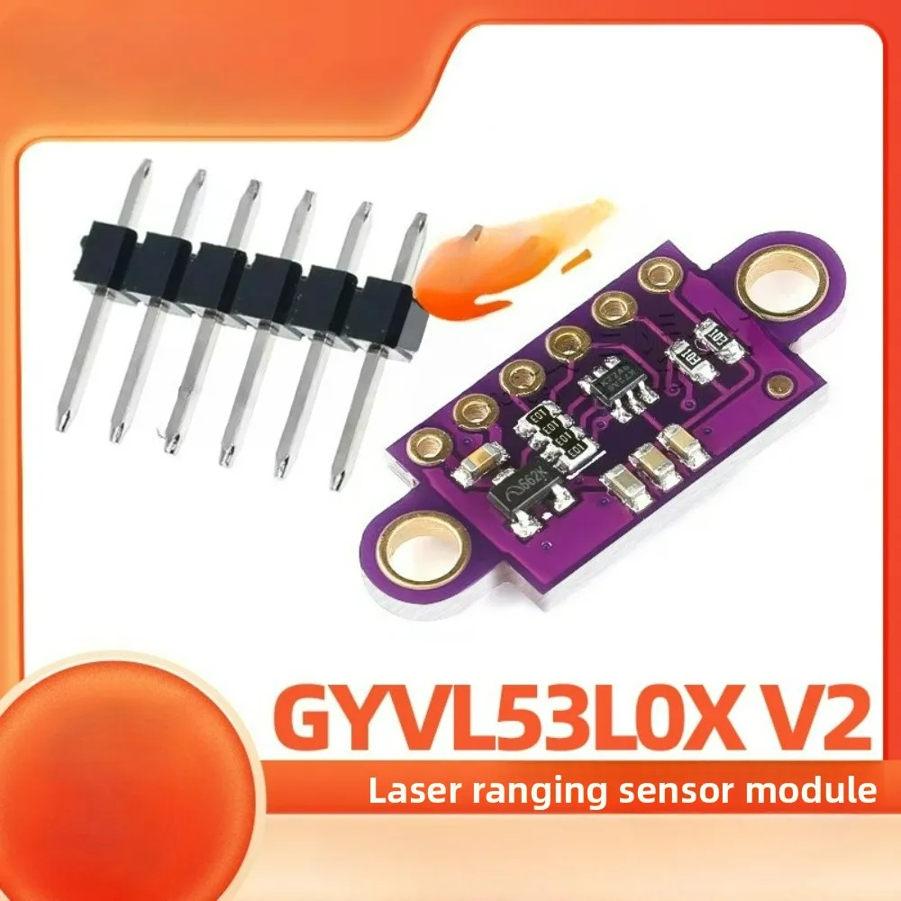 

VL53L0X Модуль лазерного датчика дальности V2 ToF — высокоточный выход UART и ШИМ, инструмент для измерения расстояния в полете