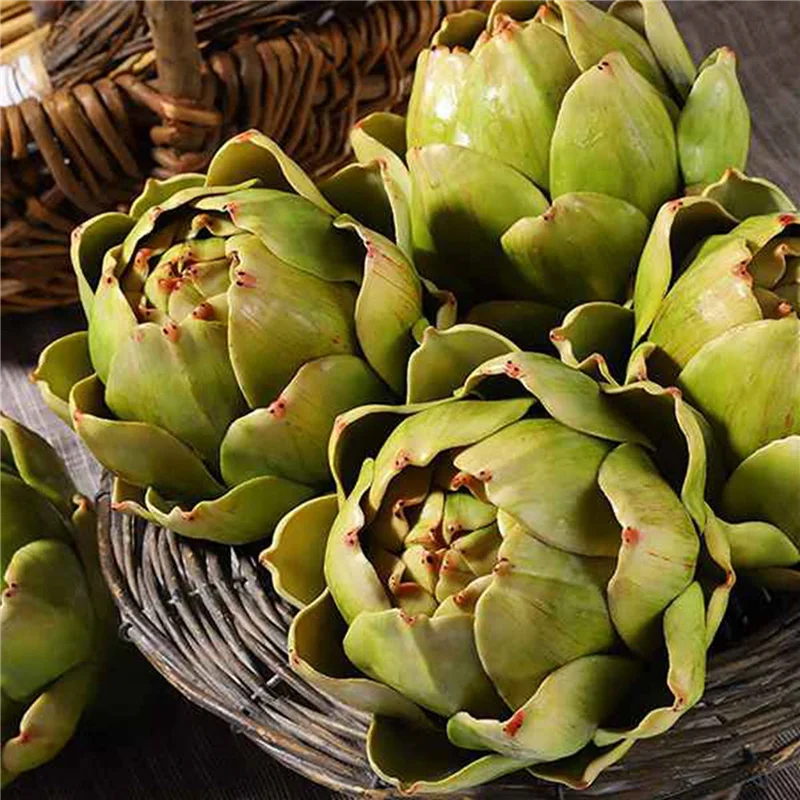 

M04K 36Pack Artificial Artichoke Vegetables And Fruits For Home Wedding Party Table Decoration (Green)