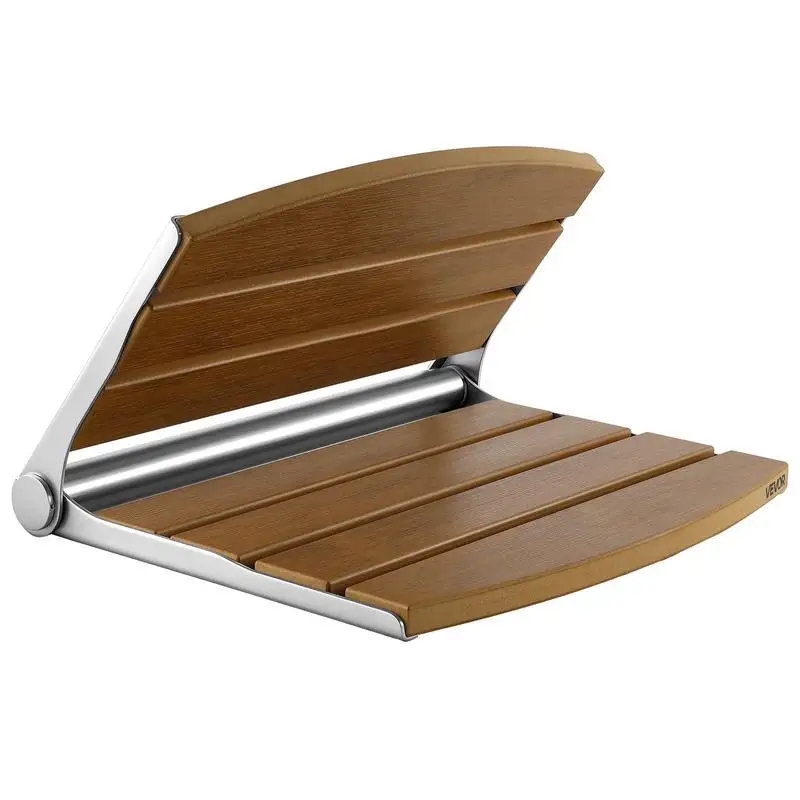 Foldable Shower Seat Wall Mounted, 17.7