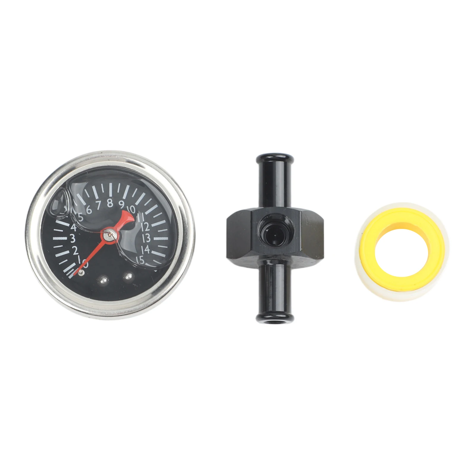 40mm Oil Pressure Gauge for versatile Automotive Pressure Gauge for Fuel Pressure Gauge Axial Shock-Resistant 1 8''NPT Threads