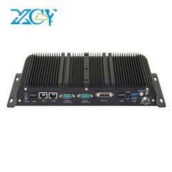 Mini PC industriale senza ventola i7-1165G7 2x DDR4 slot M.2 NVMe 2x 2.5GbE LAN RS232 RS485 GPIO supporto WiFi 4G 5G LTE 9V-36V Input