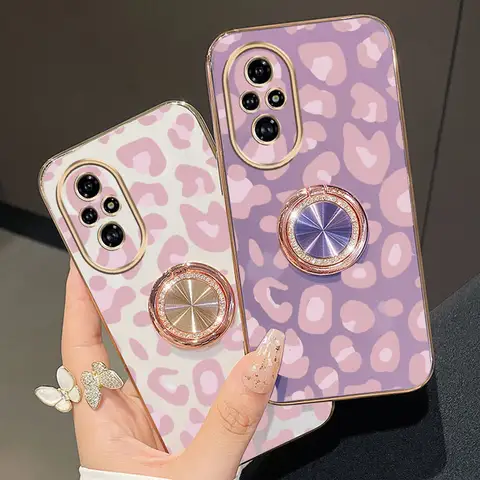 Diamantrem Snodd Leopardmönster Telefonhållarskal För Huawei Honor 9X Pro 60 70 80 90 100 200 300 Pro Ultra Y9s Skal 10 best sales Äran 9X Pro - №4