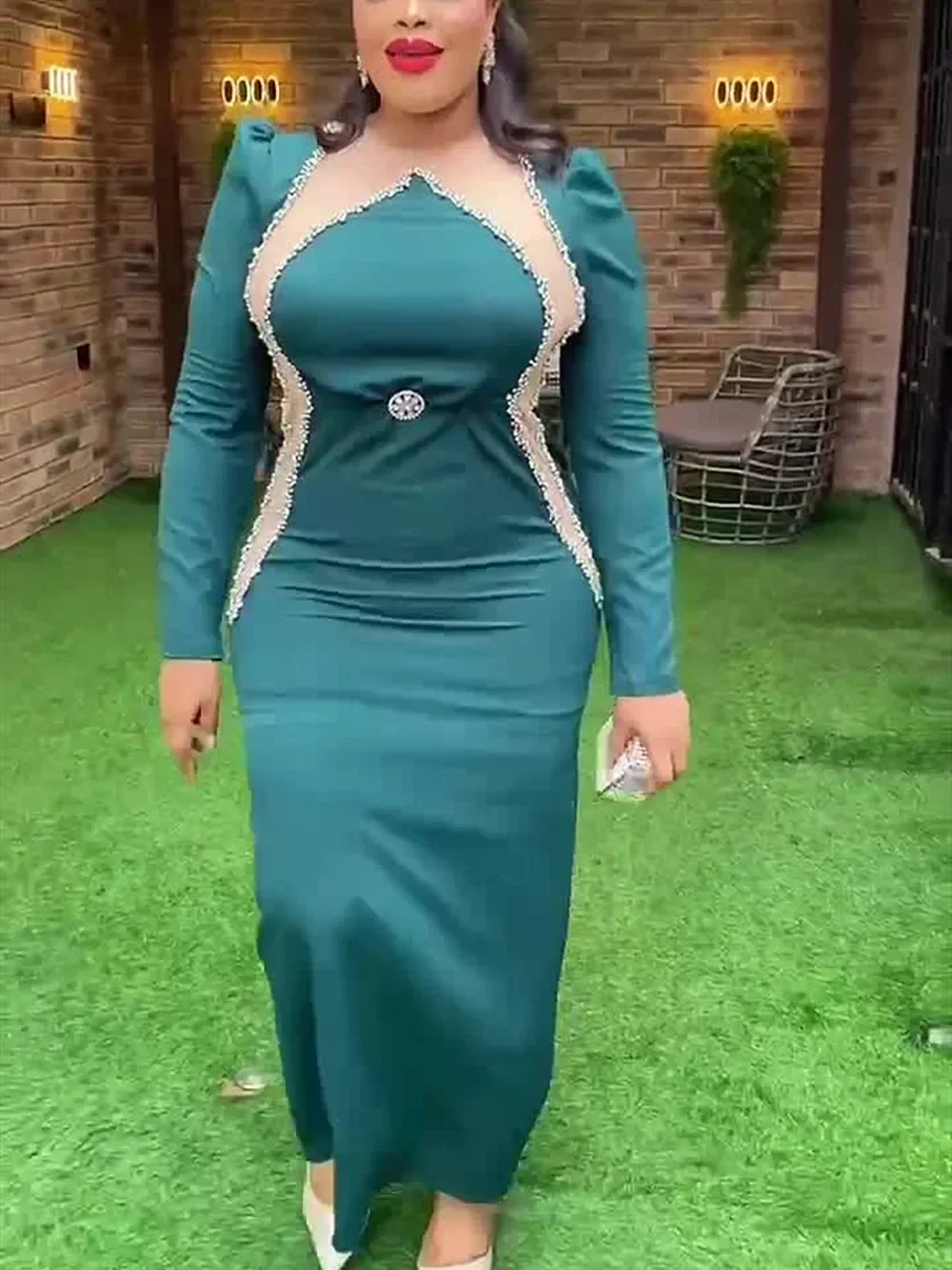 

Elegant Dubai African Luxury Women Party Dresses for Wedding Dashiki Ankara Africa Clothing Plus Size Turkey Evening Gown