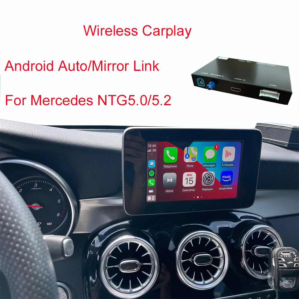 Wireless Radio CarPlay For Mercedes Benz C-Class W205 GLC With Android Auto Mirror Link AirPlay Car Play Youtube Function